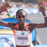 La keniana ganó el año pasado con el récord del circuito (2:18.11)