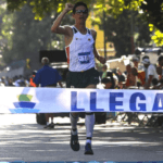 Jeison Suárez ganador de la Media Maratón Miranda