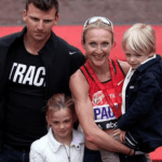 Paula Radcliffe y su familia